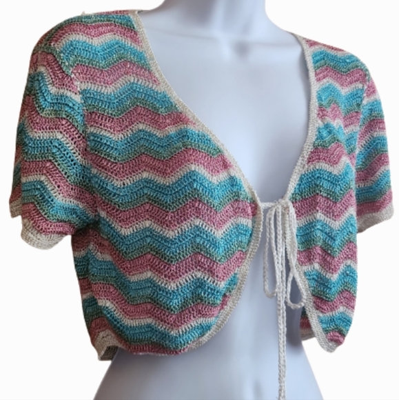 Mexx Other - XX by MEXX Crochet Cropped Top Cover-up Viscose, Lurex